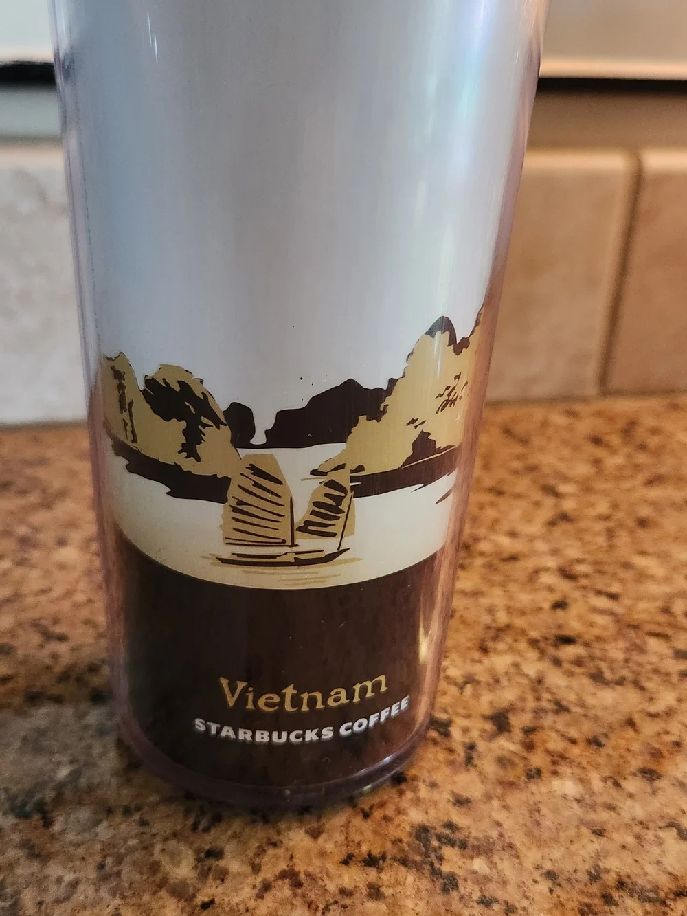 Starbucks Vietnam Travel Tumbler - White & Brown